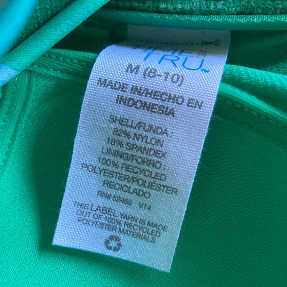 NWT Floral Time and Tru One Piece Swimsuit - Picture 6 of 6